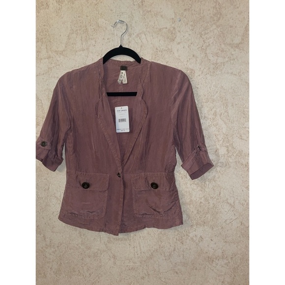 We The Free by Free People Brushed Silk Blazer New With Tags - Picture 1 of 4